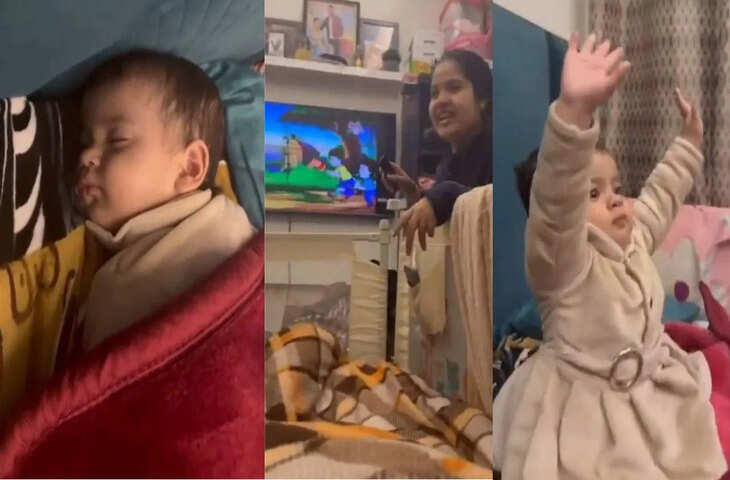 छोटे बच्चे भी आजकल मोबाइल और टीवी के शौकीन, वायरल हुआ प्यारा वीडियो