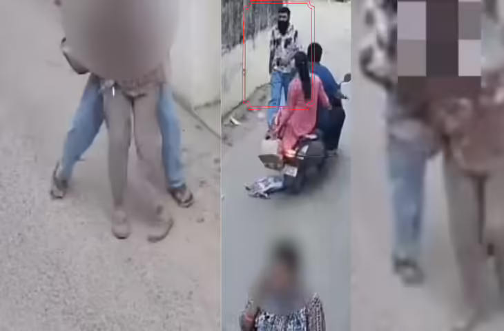 जयपुर में गर्भवती महिला से छेड़छाड़, सुनसान गली में वारदात, CCTV वीडियो वायरल