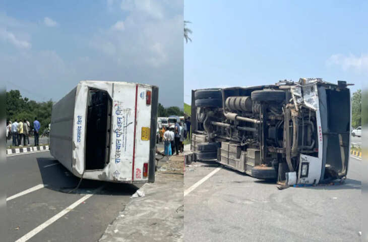 जालोर में खौफनाक सड़क हादसा, वीडियो में देखें स्लीपर बस पलटी, पत्नी का सिर धड़ से अलग पति का पैर कटा, तीन की मौत, 12 से ज्यादा घायल