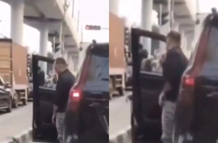 हद है! बीच सड़क पर ही पेशाब करता हुआ नजर आया शख्स, वीडियो हो रहा है जमकर वायरल