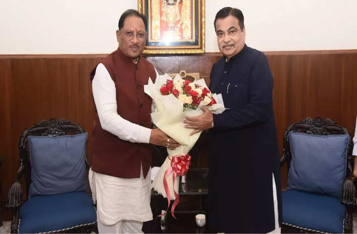 मुख्यमंत्री विष्णुदेव साय की नितिन गडकरी से मुलाकात: छत्तीसगढ़ में राष्ट्रीय राजमार्गों और सड़क परियोजनाओं की प्रगति पर चर्चा