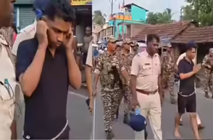 जहांगीर खान का वायरल VIDEO, बंगाल पुलिस की कार्रवाई में TMC नेता को कान पकड़कर सड़क पर कराई परेड&nbsp;