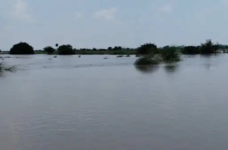 फर्रुखाबाद में गंगा का बढ़ता कहर, दौली की मड़ैया की ओर बढ़ रही नदी; खेतों में खड़ी फसलें समा रहीं