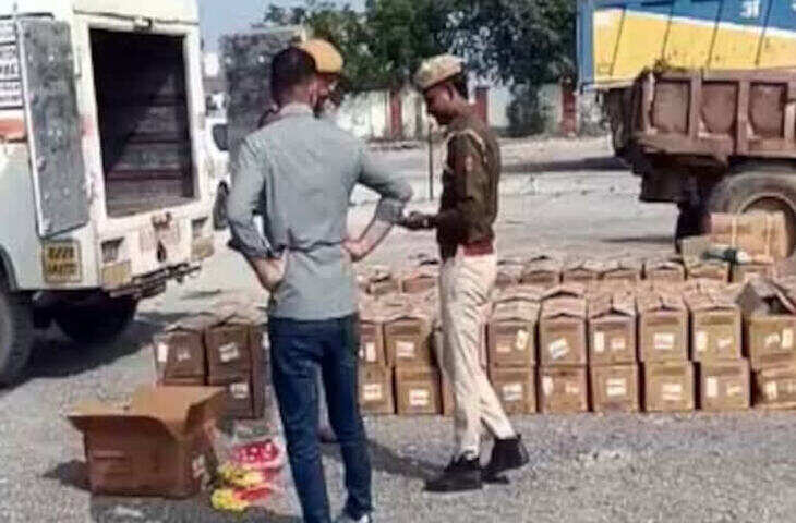 वीडियो में देखें राजस्थान में विस्फोटक से भरा ट्रक पकड़ा, डेटोनेटर और जिलेटिन छड़ें भी मिली, 2 गिरफ्तार