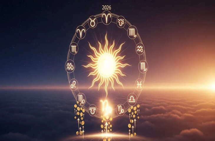सूर्य राशि परिवर्तन 2026: सूर्य के मेष राशि में प्रवेश करते ही इन 4 राशियों पर बरसेगी किस्मत, अपार धन और सफलता के बन रहे योग