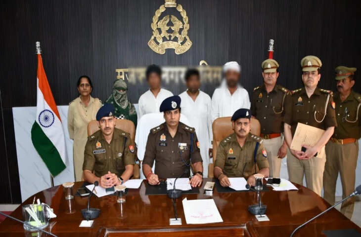 प्रधानी के चुनाव में उम्मीदवार को हनी ट्रैप के मामले में फसाता था गैंग, एक महिला सहित चार लोग गिरफ्तार