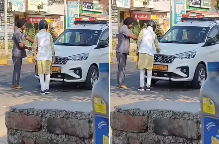 चलती गाड़ी पर गुटखे की पीक मारकर भाग रहा था बाइक वाला, आगे जो हुआ उसे मिल गई जीवन भर की सीख