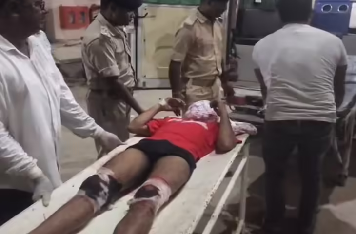 सीवान में हाफ एनकाउंटर, पुलिस की जवाबी कार्रवाई में अपराधी के पैर में लगी गोली