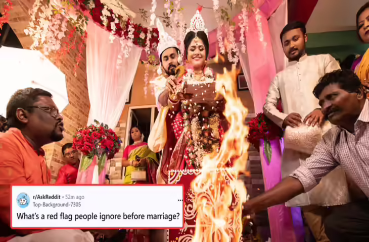 शादी से पहले दिखते हैं ये &lsquo;रेड फ्लैग&rsquo;, फिर भी लोग कर देते हैं नजरअंदाज; इंटरनेट पर छिड़ी बहस