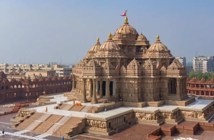 अक्षरधाम में ऐतिहासिक आयोजन: 108 फीट ऊंची श्रीनीलकंठवर्णी प्रतिमा की प्राण-प्रतिष्ठा कल