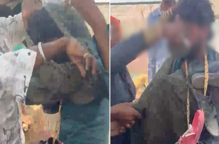 युवक को बेरहमी से पीटा, जूतों की माला पहनाई, फिर महिला ने पिलाया पेशाब; वायरल वीडियो ने मचाया तहलका
