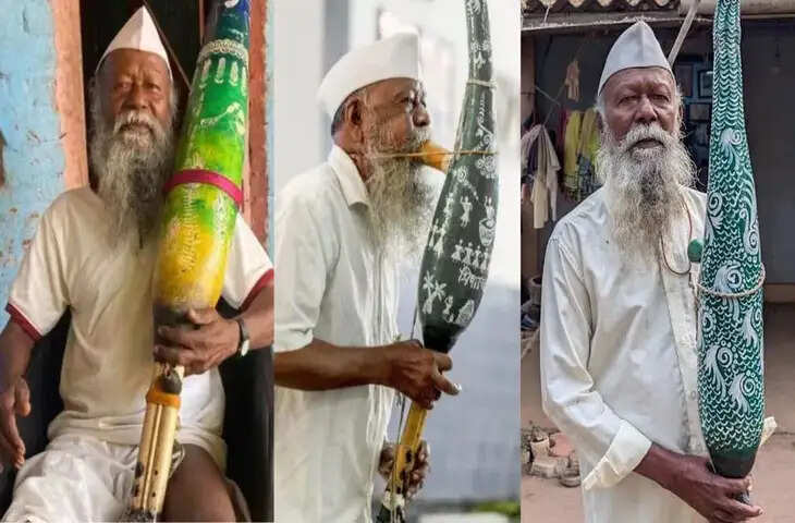 92 वर्ष की उम्र में तारपा वादक भिकल्या ढिंडा को पद्मश्री पुरस्कार, आदिवासी संस्कृति को दिलाई वैश्विक पहचान