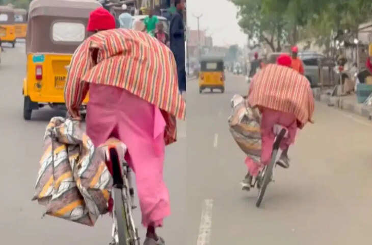 तेज रफ्तार साइकिल स्टंट का वीडियो वायरल, युवक की खतरनाक हरकत देख भड़के लोग