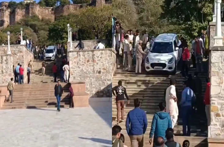 जयपुर के बिरला मंदिर में दिखा बहुत ही हेवी ड्राइवर, Video भी हो रहा है खूब वायरल