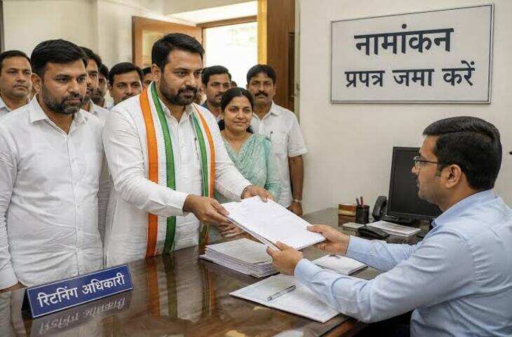 309 निकायों में नामांकन का आज आखिरी दिन, फुटेज में देंखे BJP ने नहीं खोले पत्ते; जयपुर में कांग्रेस का विरोध, सीकर में रिटायर्ड SI का जुलूस समझा प्रत्याशी का नामांकन