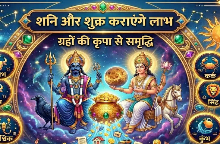 Shukra&ndash;Shani Navpancham Yog 2026: जून में बनेगा दुर्लभ नवपंचम योग, इन राशियों पर बरसेगा शुभ प्रभाव