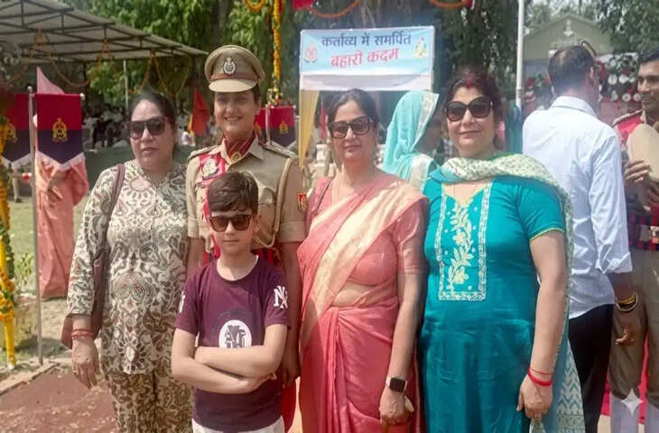 उत्तर प्रदेश पुलिस में भावुक क्षण: दिवंगत पिता की वर्दी पहनकर वंशिका बालियान ने पासिंग आउट परेड पूरी की