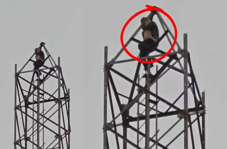 प्रेमी की शादी तय होने से नाराज युवती 180 फीट ऊंचे टावर पर चढ़ी, घंटों चला हाई-वोल्टेज ड्रामा