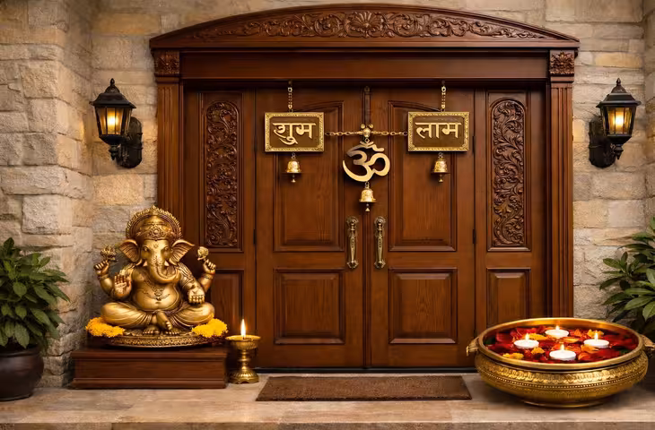 घर के मुख्य द्वार पर रखें 6 चीजें, मां लक्ष्मी की कृपा से खूब बढ़ेगी दौलत