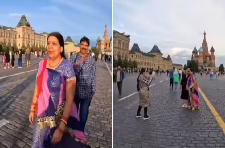 रुस गई इंडियन मम्मी को देख विदेशियों ने समझ लिया सेलिब्रिटी, लोग बोले- भारत के कल्चर का दुनिया सम्मान करती है