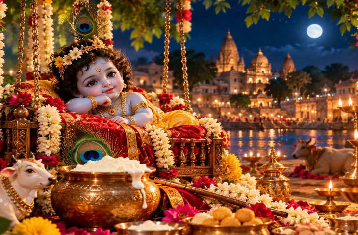 कृष्ण जन्माष्टमी 2026: मथुरा में जन्मे कान्हा की गोकुल-वृंदावन में गूंजती हैं बाल लीलाएं, राधा-कृष्ण भक्ति पर कथावाचक इंद्रेश उपाध्याय ने कही खास बातें