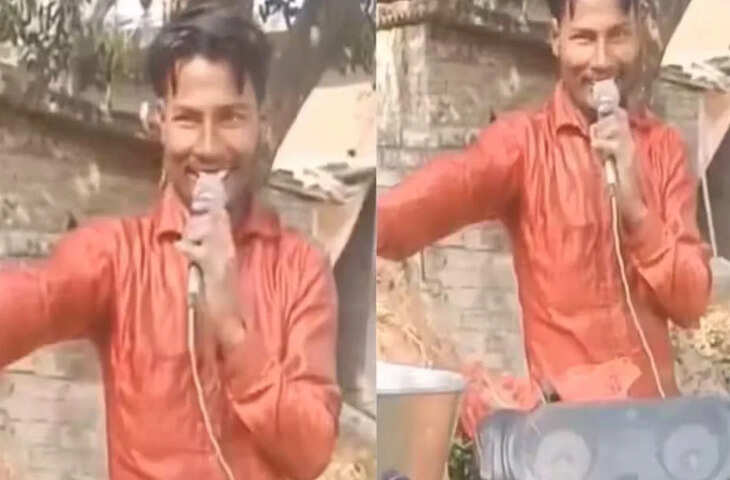 लंकेश रावण की आवाज में सब्जी बेचता नजर, वीडियो देख लोग बोले- Marketing leval day by day
