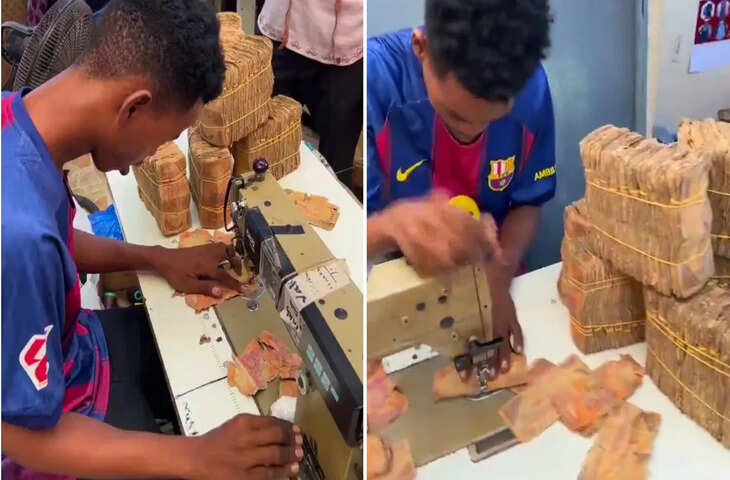 फटे नोटों को सिलते दर्जी का वीडियो वायरल, सोमालिया को लेकर किए जा रहे दावे पर उठे सवाल