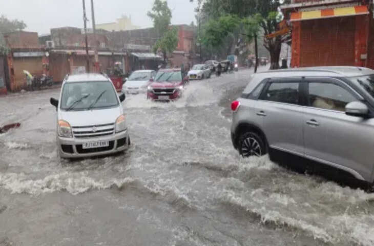 राजस्थान में मानसून ने मारी पलटी, जोरदार बारिश का दौर जारी, वीडियो में जानें 5 जिलों में अलर्ट जारी