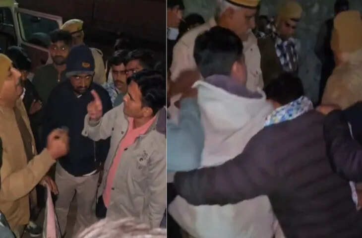 बाड़मेर में मृत बछड़ा म&zwj;िलने पर भड़का आक्रोश, हत्या का आरोप, पुल&zwj;िस से धक्का मुक्की