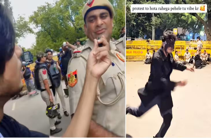 जंतर-मंतर प्रदर्शन में दिखे अजब-गजब नजारे, पुलिस से किये मजेदार सवाल तो कोई कृष बन दौड़ रहा, देखे वीडियो&nbsp;