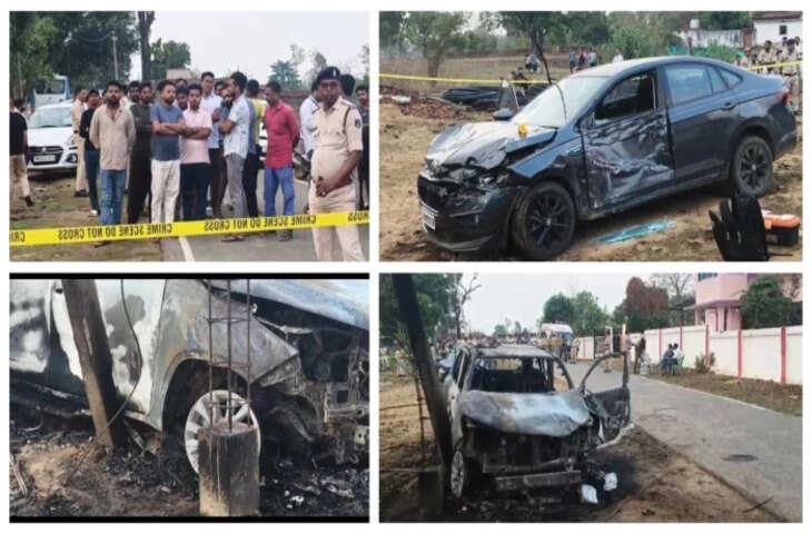 छत्तीसगढ़ के कोरिया में रेत माफिया हिंसा का कहर: एक्सक्लूसिव वीडियो में देंखे भाजपा नेता समेत 3 की दर्दनाक हत्या, फॉर्च्यूनर में जिंदा जलाया