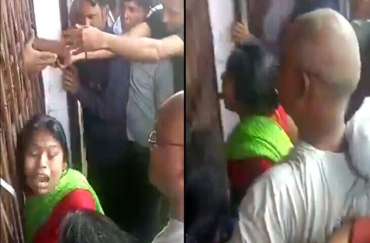 गैस सिलेंडर नहीं मिला तो महिला ने किया अजीब बर्ताव! जीभ निकालकर लोगों को किया हैरान, बोले - 'माता आ गई....'&nbsp;