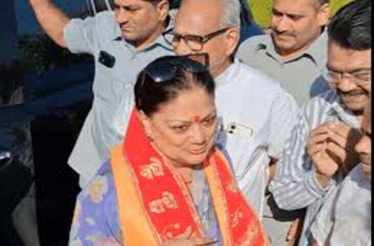 निकाय चुनाव के बाद पहली बार जोधपुर पहुंचीं वसुंधरा राजे, वीडियो में जाने अजीत भवन में भाजपा नेताओं ने किया स्वागत