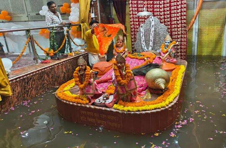 लखनऊ में 18 साल बाद आई बाढ़ का ड्रोन VIDEO, हनुमंत धाम, शनिदेव मंदिर और रिवर फ्रंट में भरा पानी