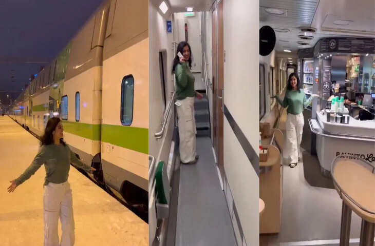 फिनलैंड की ट्रेन का वायरल वीडियो: भारतीय लड़की ने दिखाया अंदर का सीन, देखकर भारतीय यूजर्स की फटी रह गई आँखें&nbsp;