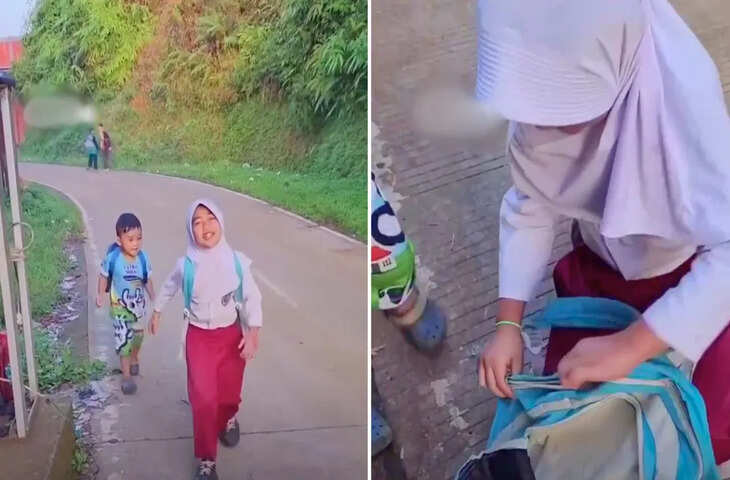 स्कूल बैग खोलते ही उड़ गए पिता के होश! बेटी ने घर लाकर रखा ऐसा सामान, VIDEO वायरल