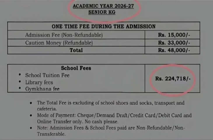 वायरल पोस्ट में दिखी फीस ने इंटरनेट पर मचाई हलचल, लोग देखकर रह गए हैरान
