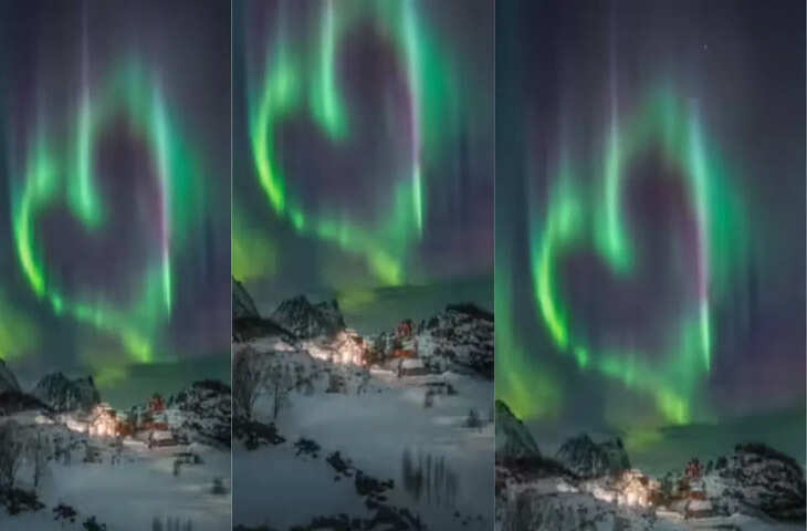 OMG! Valentine&rsquo;s Day से पहले आसमान में दिखा &lsquo;दिल&rsquo;, कुदरत का रोमांटिक सरप्राइज हुआ वायरल