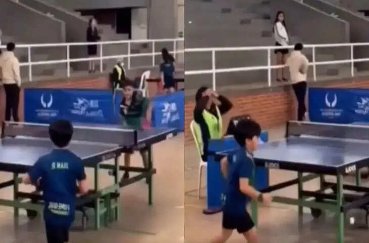 टेनिस कोर्ट पर बच्चे ने दिखाया तगड़ा गेम, वीडियो देख आप भी समझ जाएंगे किसे कहते हैं हौसले की जीत