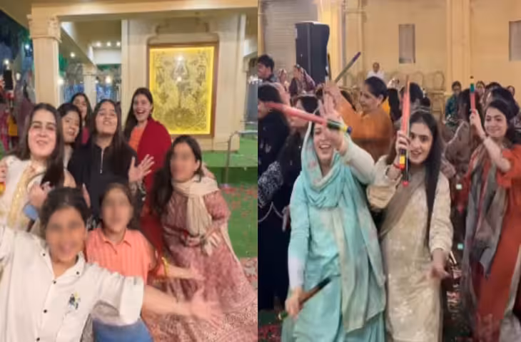 पाकिस्तान के कराची में सजा माता रानी का दरबार, गरबा-डांडिया करते नजर आए लोग, नवरात्रि मनाने का वीडियो वायरल