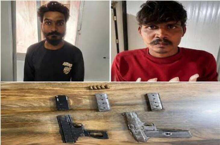 जयपुर में हथियार तस्करी का खुलासा, फुटेज में देंखे दिहाड़ी मजदूर बनकर रह रहे दो बदमाश गिरफ्तार