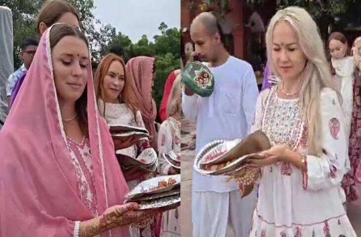पितरों का पिंडदान करने रूस से गया पहुंचीं 5 लड़कियां, देवघाट पर किया तर्पण, बोलीं- &lsquo;जीवन धन्य हो गया&rsquo;