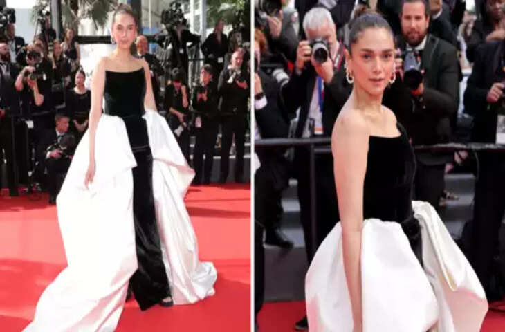 गजगामिनी वॉक के बाद Cannes में भी छा गई Aditi Rao Haidari,&nbsp;'बिब्बोजान' के आगे&nbsp;इंटरनेशनल हसीनाएं भी पद गई फीकी, देखे Video&nbsp;