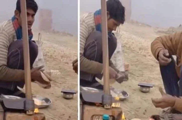 देसी जुगाड़ का कमाल: फावड़े को तवा बनाकर रोटी सेंकता दिखा शख्स, वीडियो हुआ वायरल