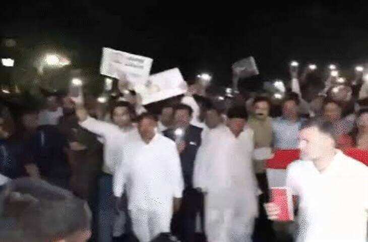 NEET पेपर लीक के विरोध में राहुल गांधी का मार्च, फुटेज में देंखे विपक्षी नेताओं संग गांधी स्मृति तक निकाला पैदल प्रदर्शन