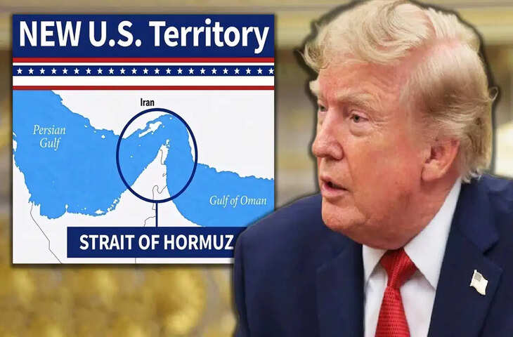 ट्रंप ने शेयर किया विवादित मैप, Strait of Hormuz को बताया अमेरिकी क्षेत्र; दुबई और केशम को लेकर भी दावा