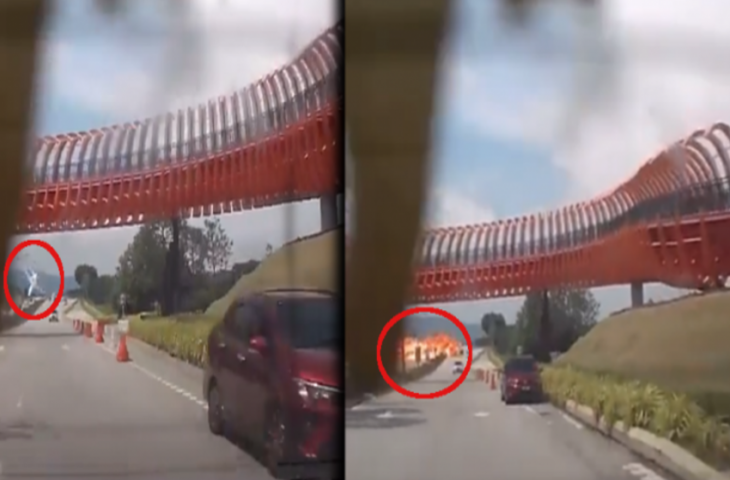 सड़क पर चलती गाड़ियों पर क्रैश हुआ प्लेन, कैमरे में कैद हुई आसमान से बरसी मौत