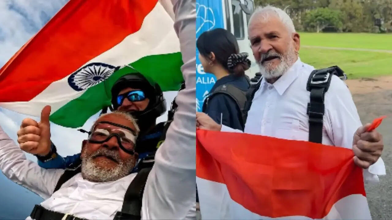 Trending Video: 18 हजार फीट की ऊंचाई से दादाजी ने की स्काईडाइविंग, वीडियो देख यूजर्स बोले- 'जिंदगी ऐसे जीते हैं'