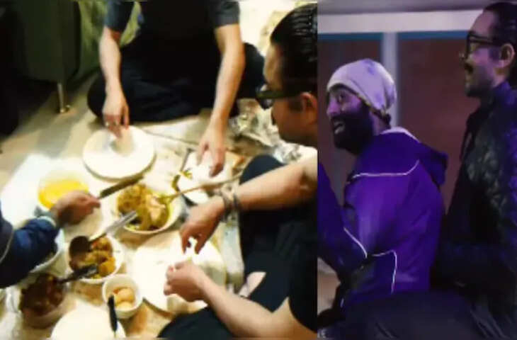 अरिजीत सिंह की सादगी का वीडियो वायरल, आमिर खान के साथ जमीन पर बैठकर किया भोजन