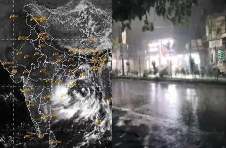 बंगाल की खाड़ी में डीप डिप्रेशन से भारी बारिश का अलर्ट, वीडियो में जाने आंध्र-ओडिशा तट पर आज टकराएगा; राजस्थान में बढ़ी गर्मी